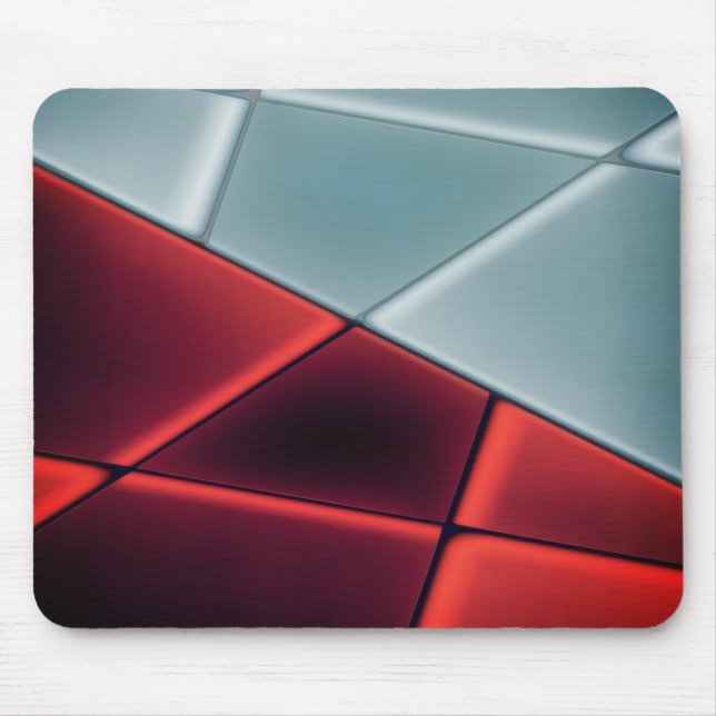 Red to grayish trapezoids with option to change… t mouse mat (Front)