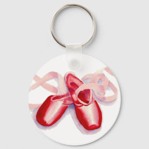 Red "Toeshoes Keychain