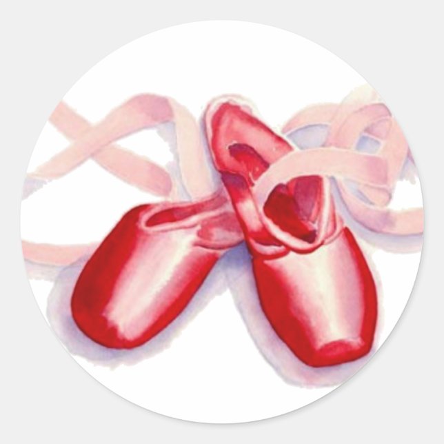 Red Toeshoes Stickers (Front)
