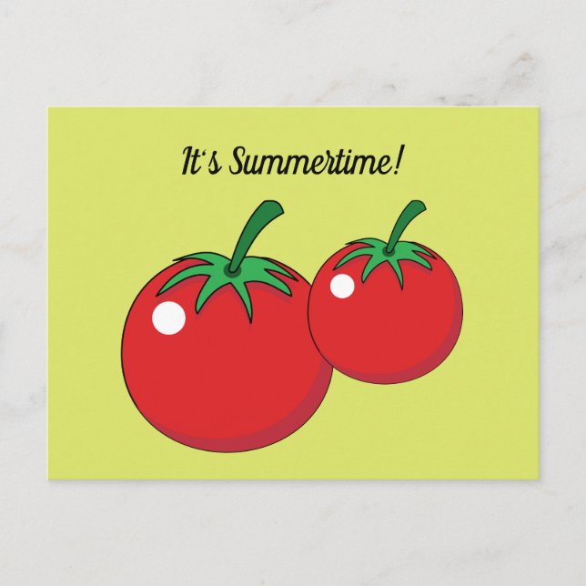 Red Tomato | Add your Text Postcard (Front)