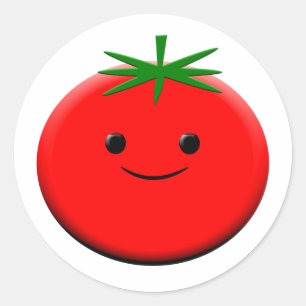 Red Tomato  Classic Round Sticker