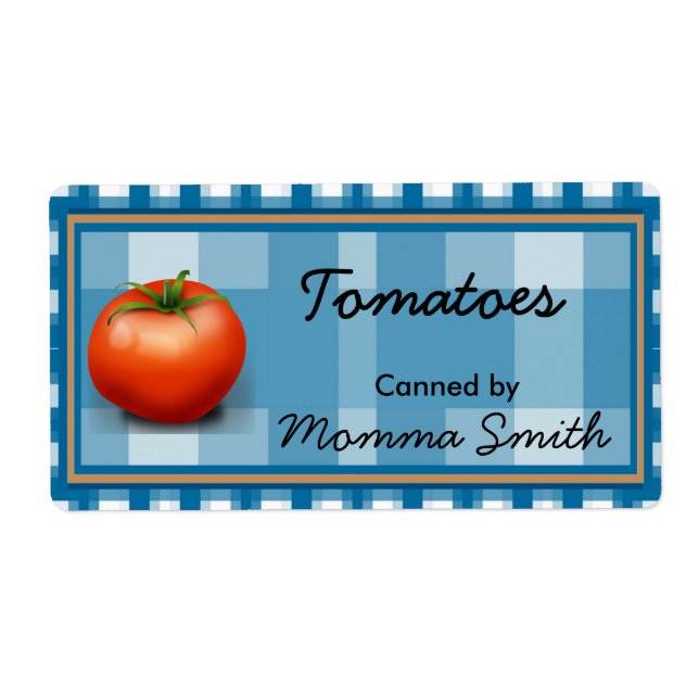 Red Tomato Custom Canning Labels (Front)