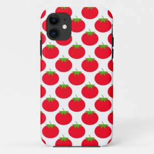 Red Tomato Pattern. iPhone 11 Case