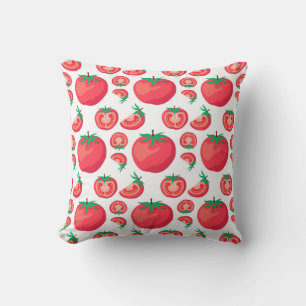 Red Tomato Pattern Cute So Funny  Cushion