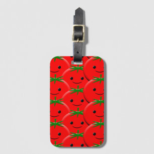 Red Tomato Pattern Luggage Tag