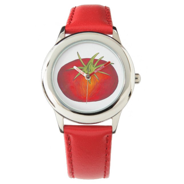Red Tomato Tomatoes Vegetable Veggie Foodie Watch (Front)