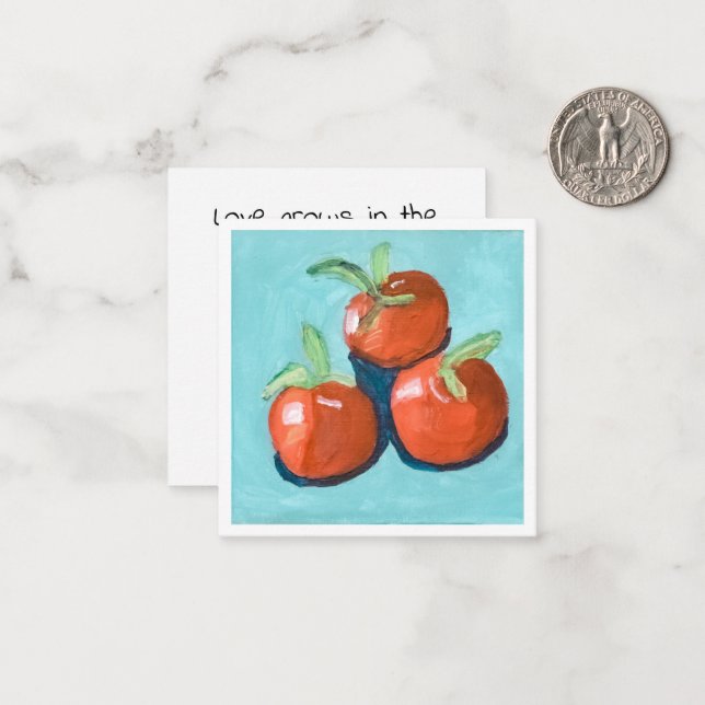 Red Tomatoes Card (Front/Back In Situ)