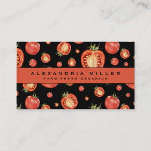 Red Tomatoes   Fresh Fruit & Vegetable Design Business Card