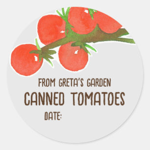 Red Tomatoes Homemade Canning Jar Label