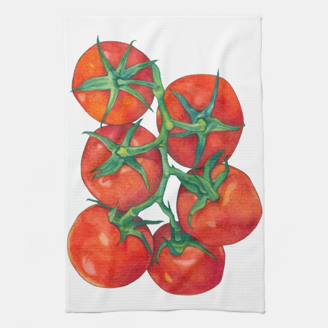 Red Tomatoes Kitchen Towel (Vertical)