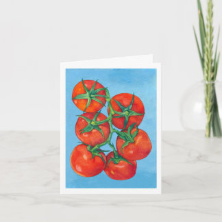 Red Tomatoes Note Card