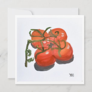 Red Tomatoes on the Vine Card