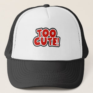 Red Too Cute Trucker Hat