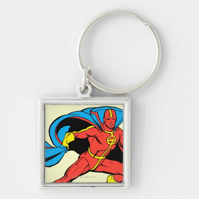 Red Tornado Cape Pose Key Ring (Front)