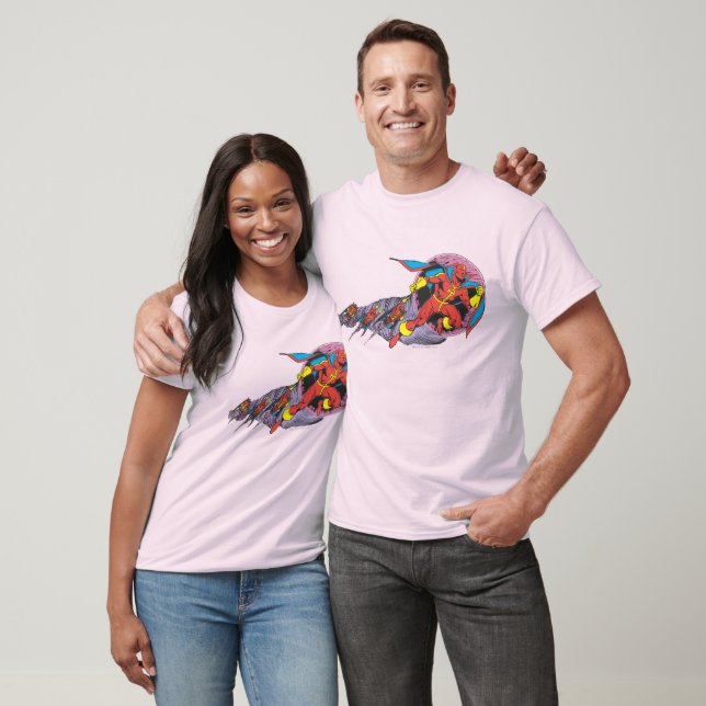 Red Tornado In Wind Motion T-Shirt (Unisex)