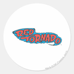 Red Tornado Logo Classic Round Sticker
