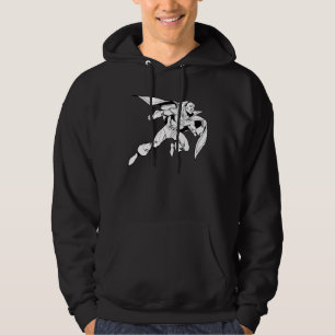 Red Tornado Outline Hoodie