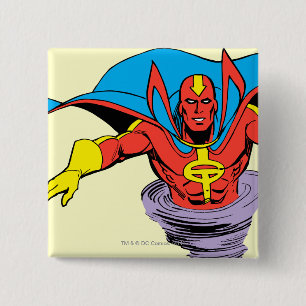 Red Tornado Twister 15 Cm Square Badge