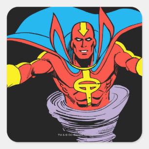 Red Tornado Twister Square Sticker