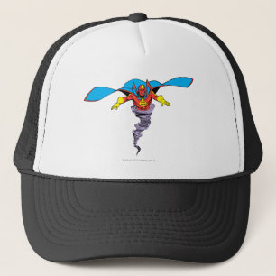 Red Tornado Twister Trucker Hat
