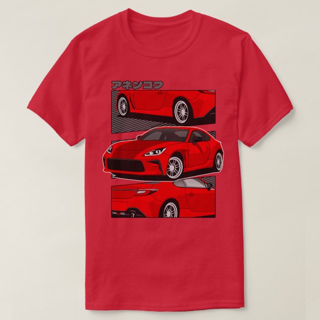Red Toyota GR86 T-Shirt (Design Front)