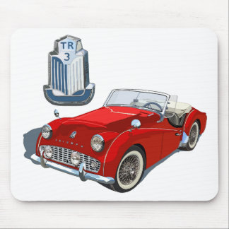 Red TR3 Mouse Mat