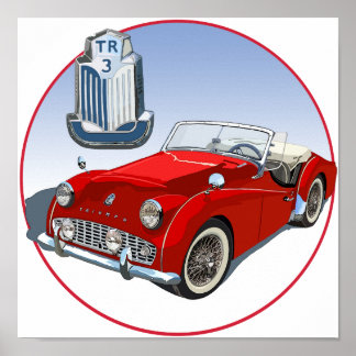 Red TR3 Poster