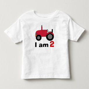 Red Tractor Birthday Toddler T-Shirt