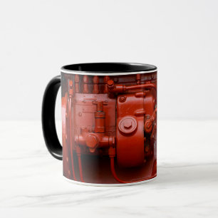Red Tractor Motor Mug