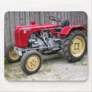 Red Tractor Mouse Mat
