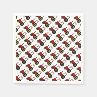 Red Tractor Napkin