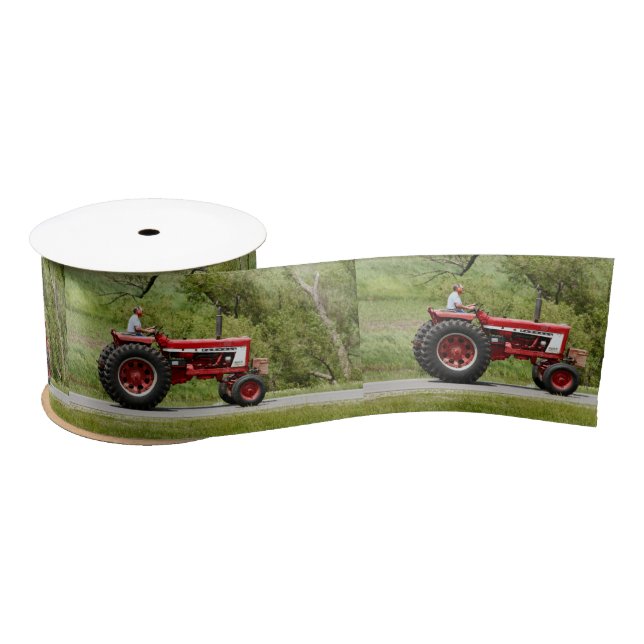 Red Tractor Satin Ribbon (Spool)