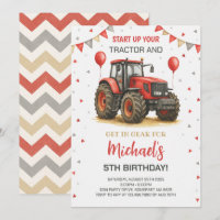 Red Tractor Theme Birthday Party