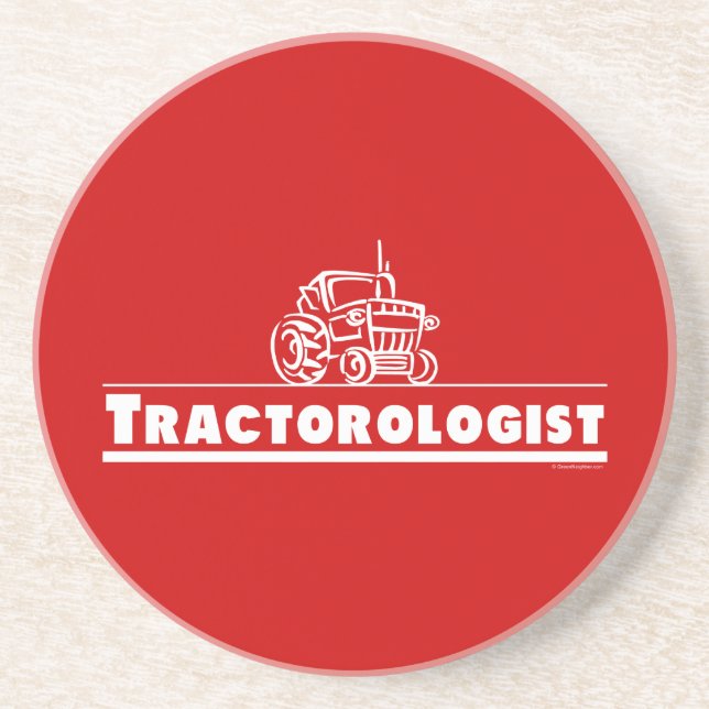 Red Tractor, Tractorologist Coaster (Front)