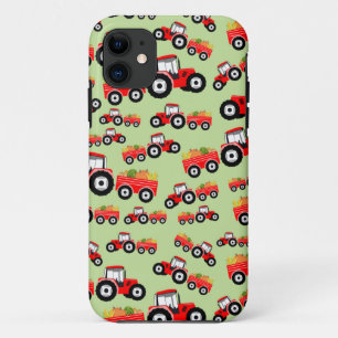 Red Tractor Truck Farm Produce  iPhone 11 Case