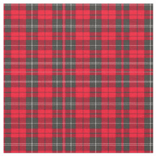 Red Traditional Plaid Tartan Modern Collection Fabric