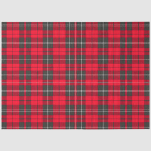 Red Traditional Plaid Tartan Modern Collection Tissue Paper