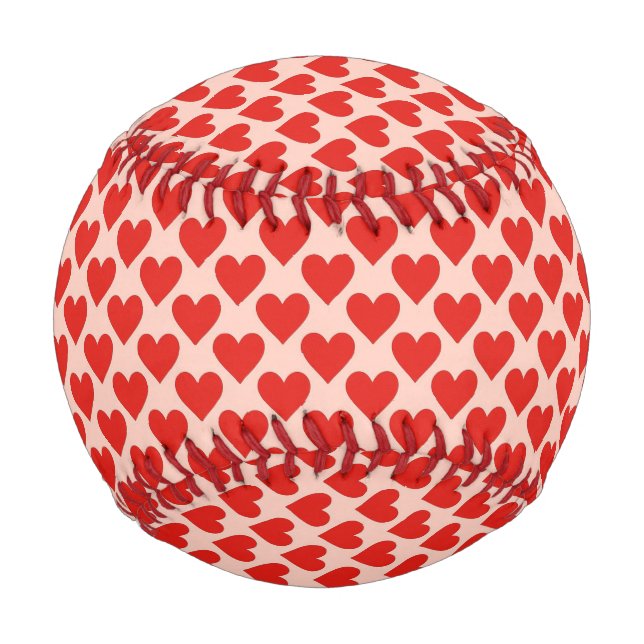 Red, traditional Valentine's day heart Baseball (Front)