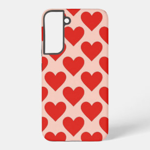 Red, traditional Valentine's day heart Samsung Galaxy Case