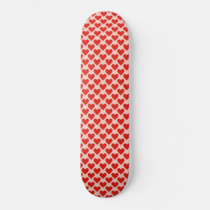Red, traditional Valentine's day heart Skateboard