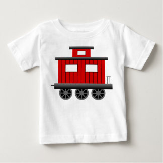 Red Train Caboose Baby T-Shirt