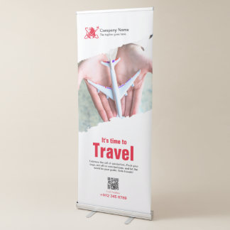 Red Travel Agency Retractable Banner