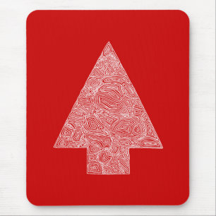 Red Tree Mouse Mat