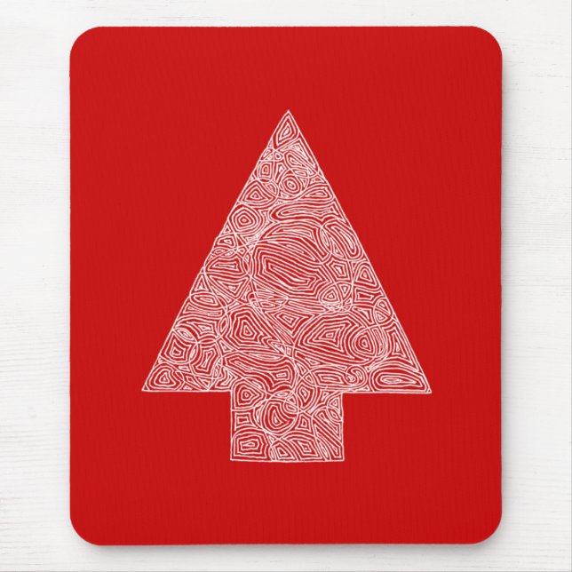 Red Tree Mouse Mat (Front)