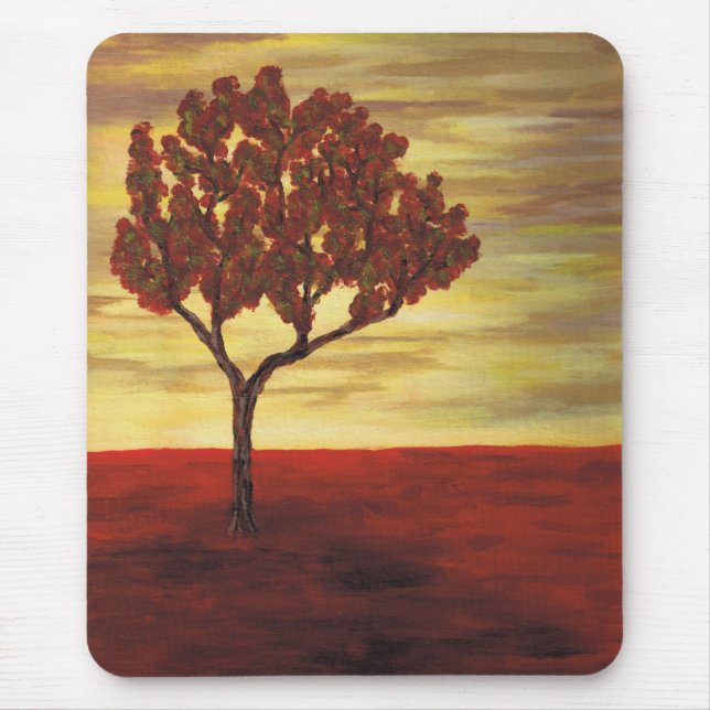 Red Tree Mouse Mat (Front)