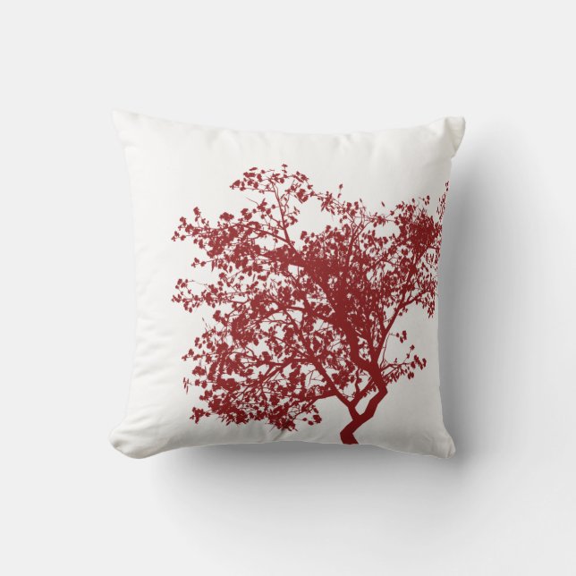 Red Tree Pillow (Front)