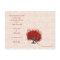 Red Tree Wedding Save The Date Silver Cloud Damask