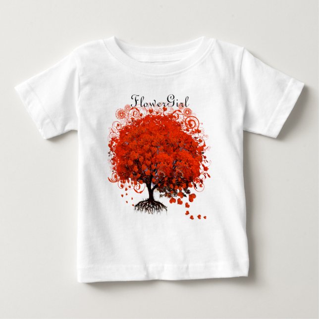 Red Tree Wedding T-Shirts (Front)