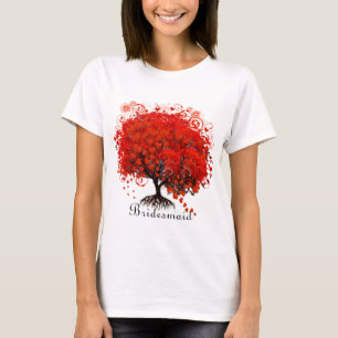 Red Tree Wedding T-Shirts, Gifts, Stickers & Favou T-Shirt
