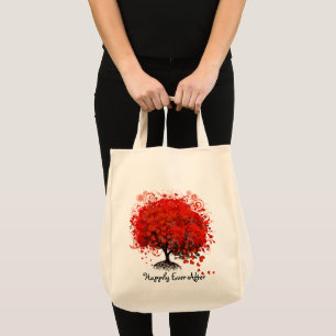 Red Tree Wedding T-Shirts, Gifts, Stickers & Favou Tote Bag
